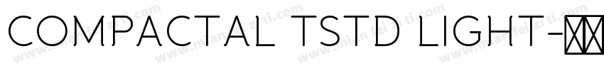 COMPACTAL TSTD LIGHT字体转换